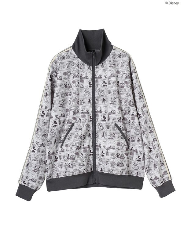 AMERICAN HOLIC Disney/総柄トラックジャケット Charcoal Gray