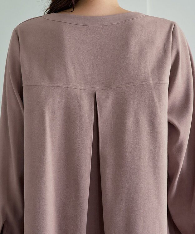 Tiaclasse L 【洗える】スエード調チュニック ピンクベージュ