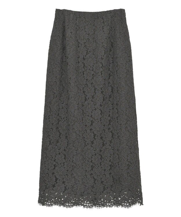 YECCA VECCA レースナロースカート Charcoal Gray