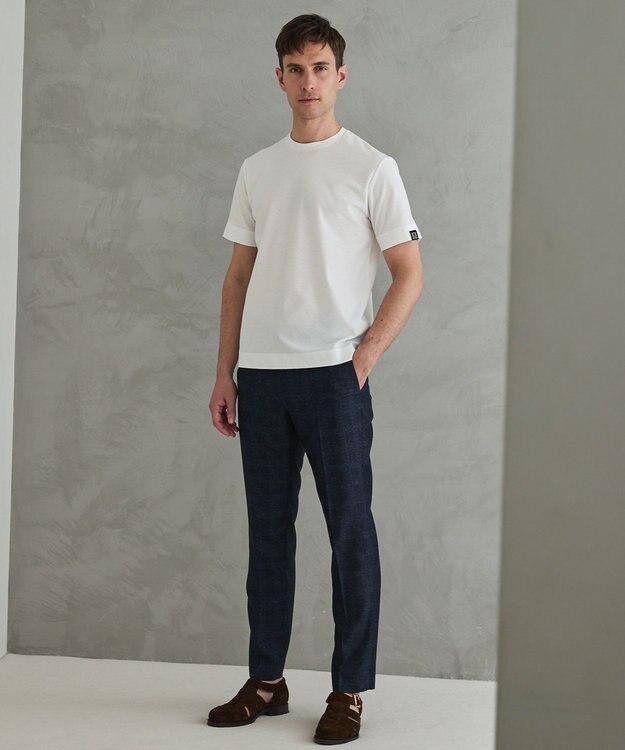 GOTAIRIKU セットアップ仕様【猛暑対応の7機能】カラミ セットアップパンツ_グレンチェック(26年モデル) ネイビー×グレンチェック柄