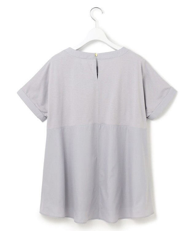 J.PRESS YORK STREET  【WOMEN】【SMOOTH JERSEY】ドルマンペプラム プルオーバー ダルブルー系