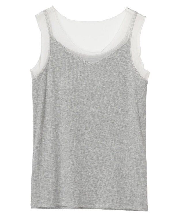 YECCA VECCA チュールＭＩＸリブインナー Gray Mixture