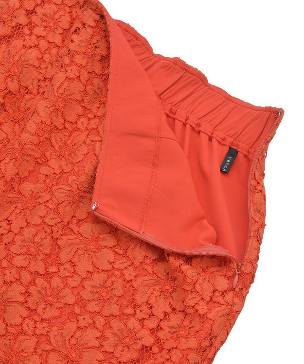YECCA VECCA レースナロースカート Orange