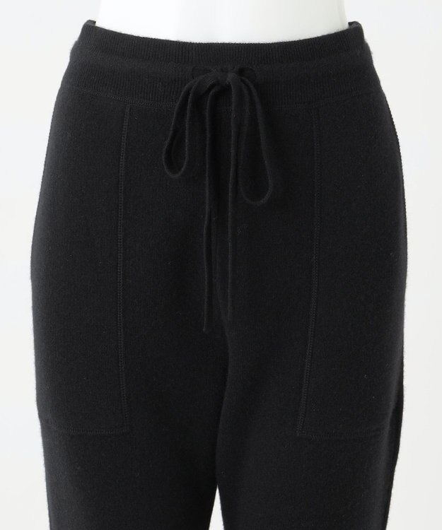 23区 【R(アール)】ウールカシミヤ ニットパンツ ブラック系