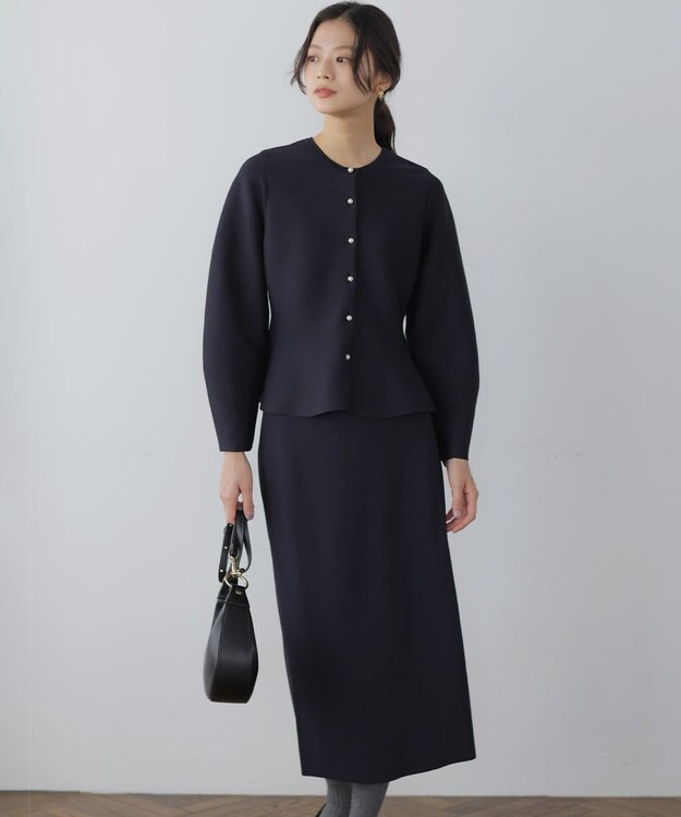 組曲 L 【WEB限定】スポンディッシュニットアップ ネイビー系