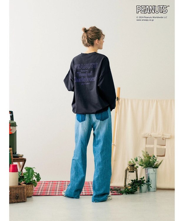 AMERICAN HOLIC ビンテージライクスウェット／ＰＥＡＮＵＴＳ1 Charcoal Gray