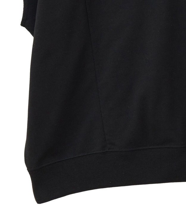 Green Parks 深Ｖネックミニ裏毛フレンチスリーブプルオーバー Gray