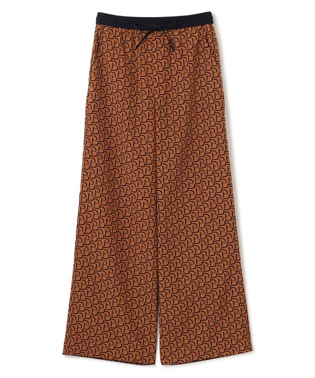 BEIGE， 【S-size】MONT THABOR / ロゴパンツ Tan×Navy