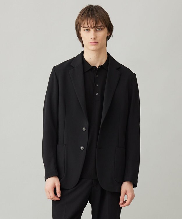 UNFILO MENS 【ストレッチ/シワになりにくい/洗える/接触冷感】BEAUTY MOVE テーラードジャケット ブラック