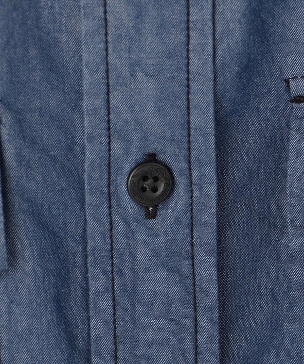 JOSEPH ABBOUD MOUNTAIN 【テーム・ヤルヴィコラボ・サスティナブル】コットンテンセルツイルバックプリント シャツ ネイビー系