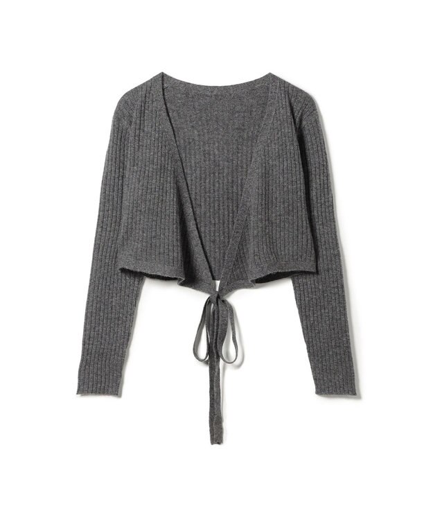 Chacott カシミヤニットカシュクール ダークグレー杢