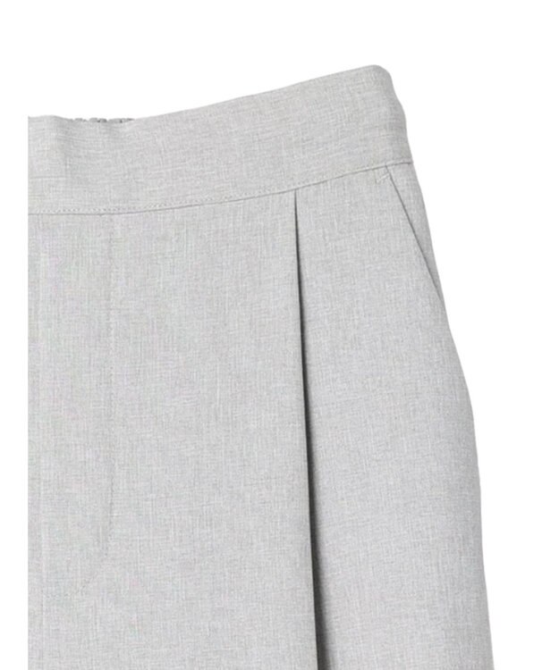 Green Parks 麻調ストレートパンツ Gray