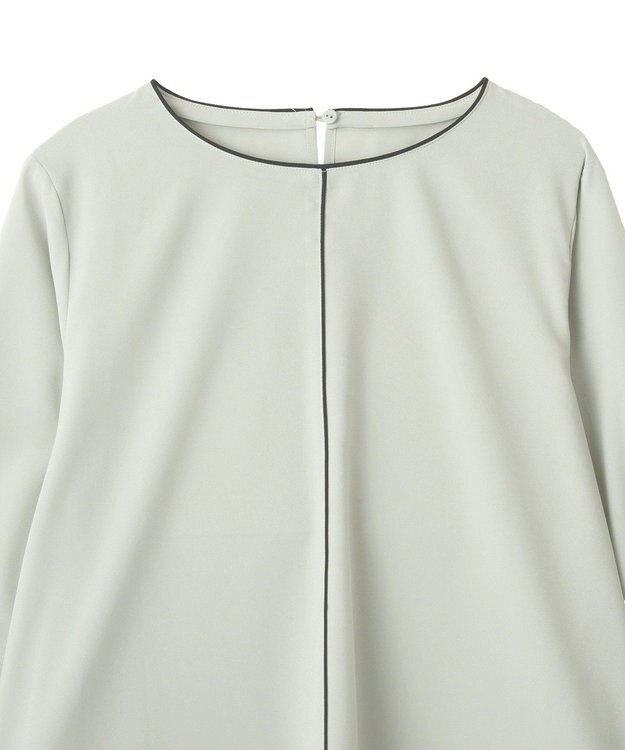 YECCA VECCA 配色パイピングブラウス Mint