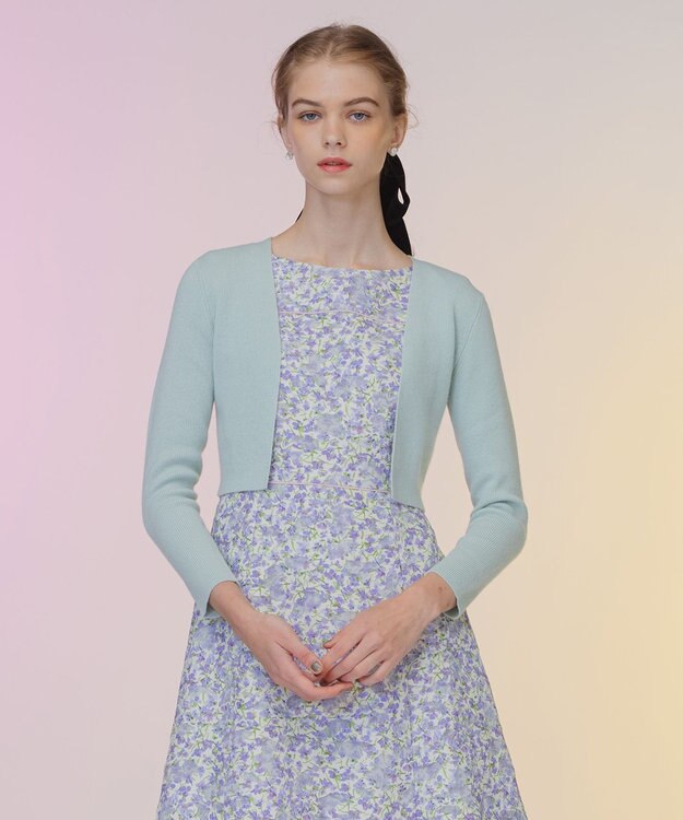 TOCCA 【洗える！】CASHEMERE ボレロ ライトグリーン系