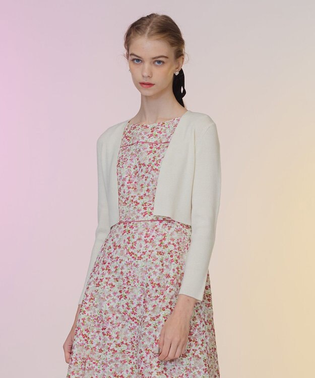 TOCCA 【洗える！】CASHEMERE ボレロ アイボリー系