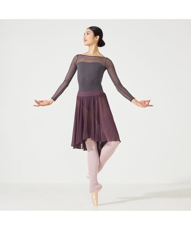 Chacott レッグウォーマー ロング丈 （サーモギア(R)糸使用） グレイッシュローズ