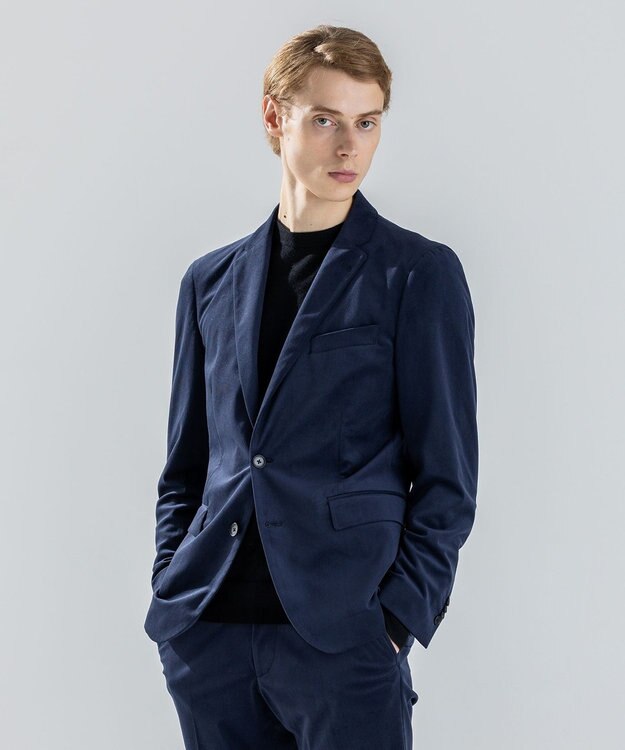 JOSEPH HOMME 新素材【ストレッチ】トリコードストレッチ　ジャケット ネイビー系