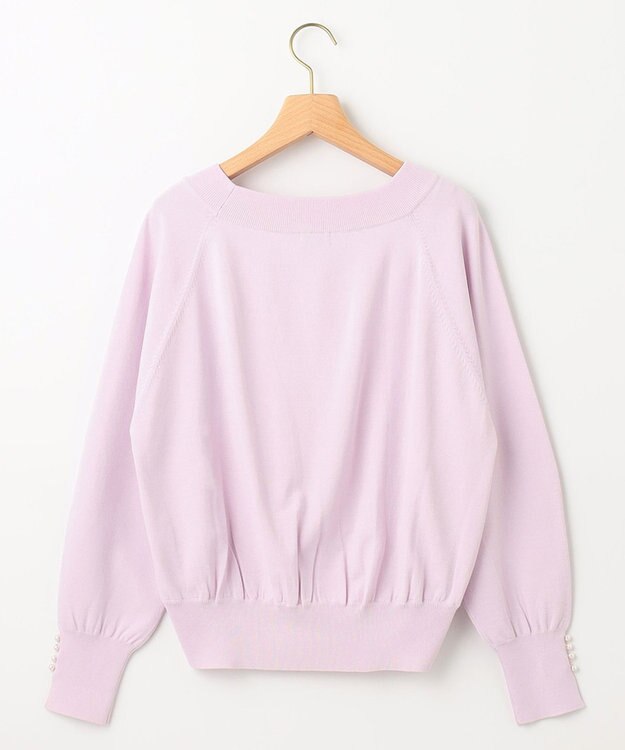 組曲 S 【パールボタン付】ブーケカラーリラクシー ニット ピンク系