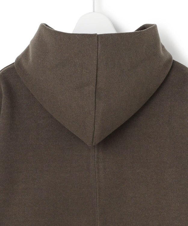 J.PRESS YORK STREET 【WOMEN】ウールライクジャージー フーデットロング ワンピース ブラウン系