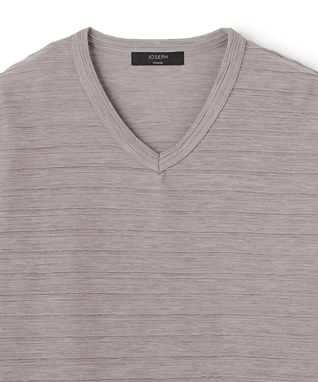 JOSEPH HOMME ストームリップル　Vネックカットソー ローズ系