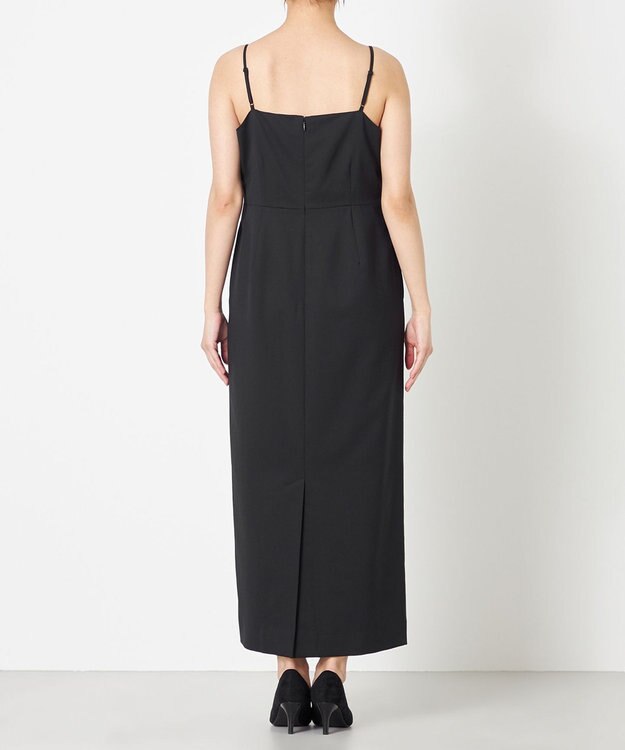 NAVE 【Nave・セットアップ可】ウールポリエステルツイルキャミドレス ブラック系