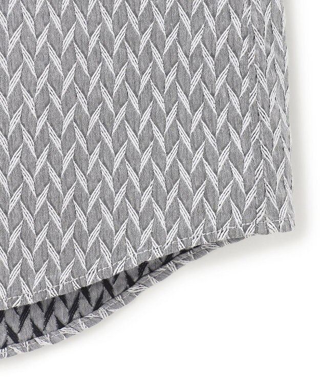 JOSEPH HOMME アロージャガードストレッチ　レギュラーカラーシャツ ライトグレー系