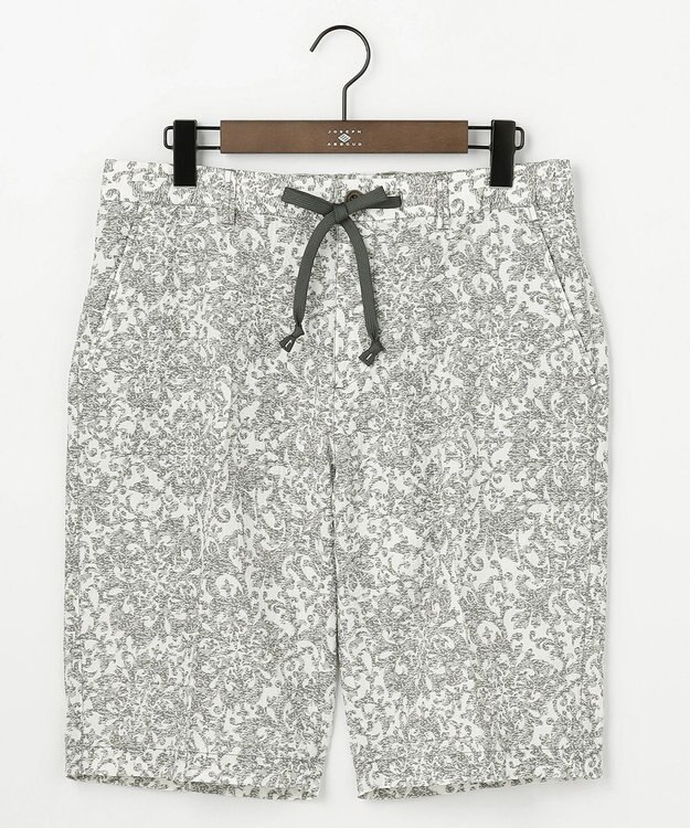 JOSEPH ABBOUD 【エコ撥水/ストレッチ】ライトウェイブライトプリント レジャー ショーツ ライトグレー系6