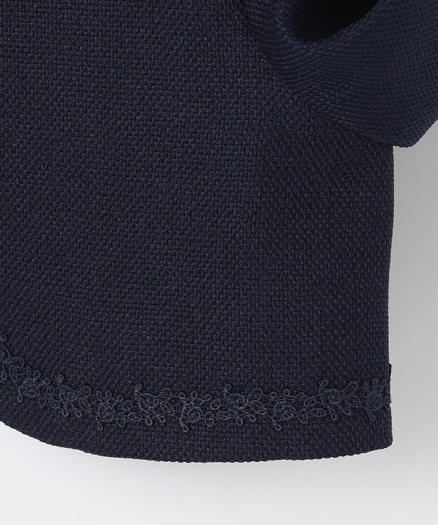 ANY KIDS ノーカラーボレロジャケット ネイビー