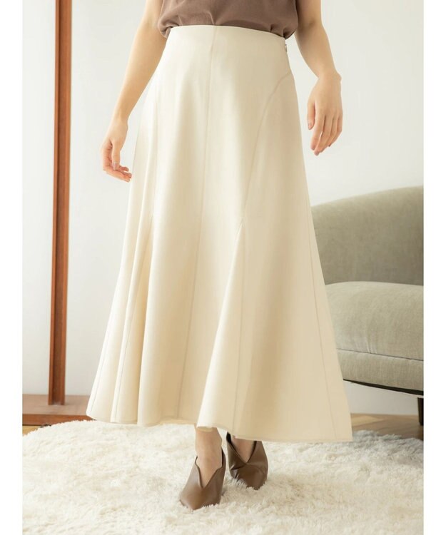 earth music&ecology フレアスカート Beige