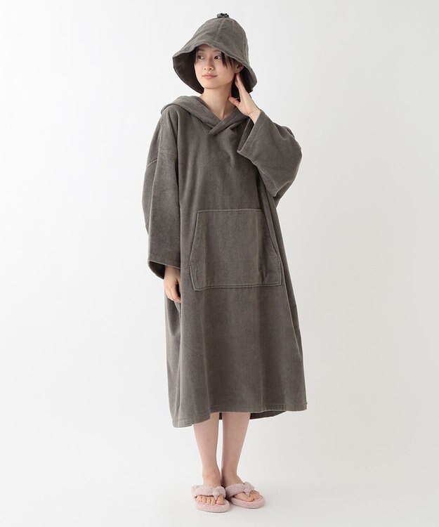 UCHINO エアリータッチ サウナタオルハット グレー