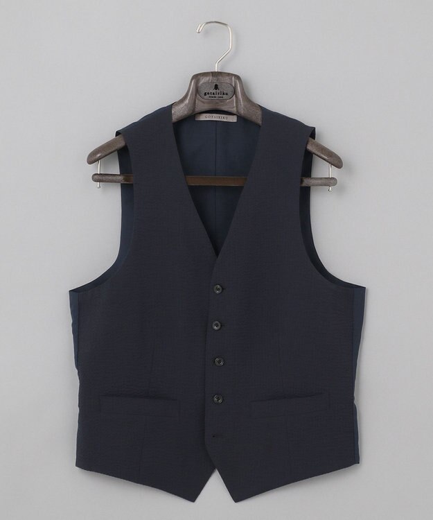 GOTAIRIKU 【EC＆一部店舗限定】【AIRY MOVE / セットアップ対応】テクノソラーロサッカー セットアップべスト ネイビー系