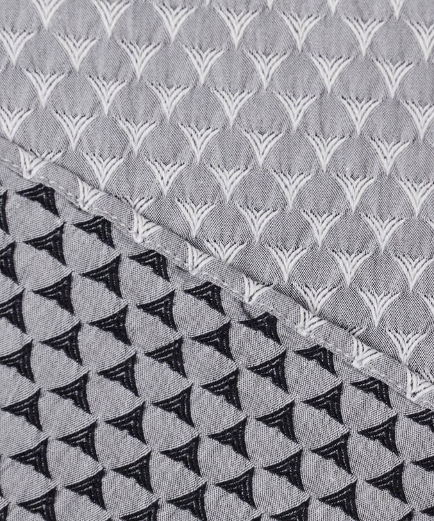 JOSEPH HOMME トライジャガードストレッチ　ウィングカラーシャツ ライトグレー系