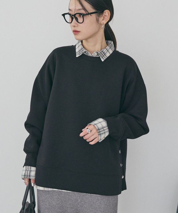 AMERICAN HOLIC サイドドットポンチプルオーバー Black