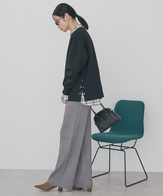 AMERICAN HOLIC サイドドットポンチプルオーバー Black