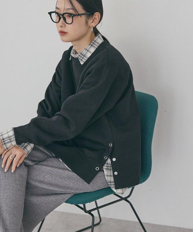 AMERICAN HOLIC サイドドットポンチプルオーバー Black