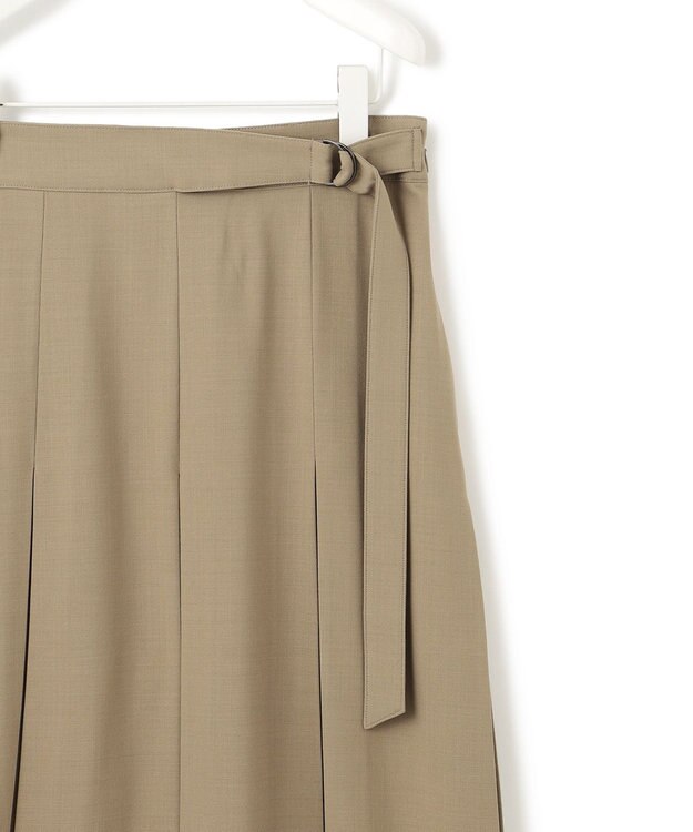 ICB 【洗える】ウール2WAYストレッチ スカート フォーン系