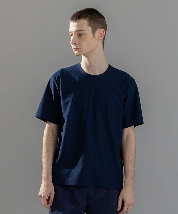 JOSEPH HOMME <新色追加>新素材【抜群の通気性/360度ストレッチ】エアトールストレッチ クルーネックTシャツ ネイビー系
