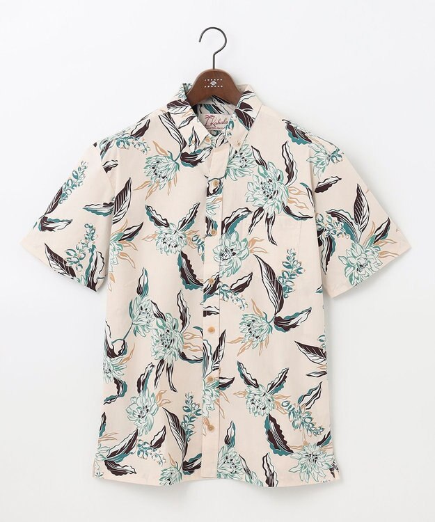 JOSEPH ABBOUD MOUNTAIN 【SPACE】KAHALA アロハシャツ ベージュ系6