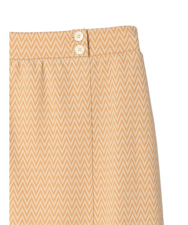 earth music&ecology シェブロン柄タイトスカート Orange