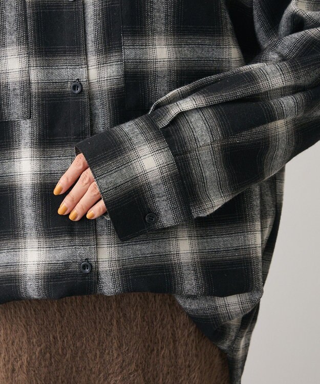 Green Parks ・ＥＬＥＮＣＡＲＥ　ＤＵＥ　２ｗａｙチェックビックシャツ Black