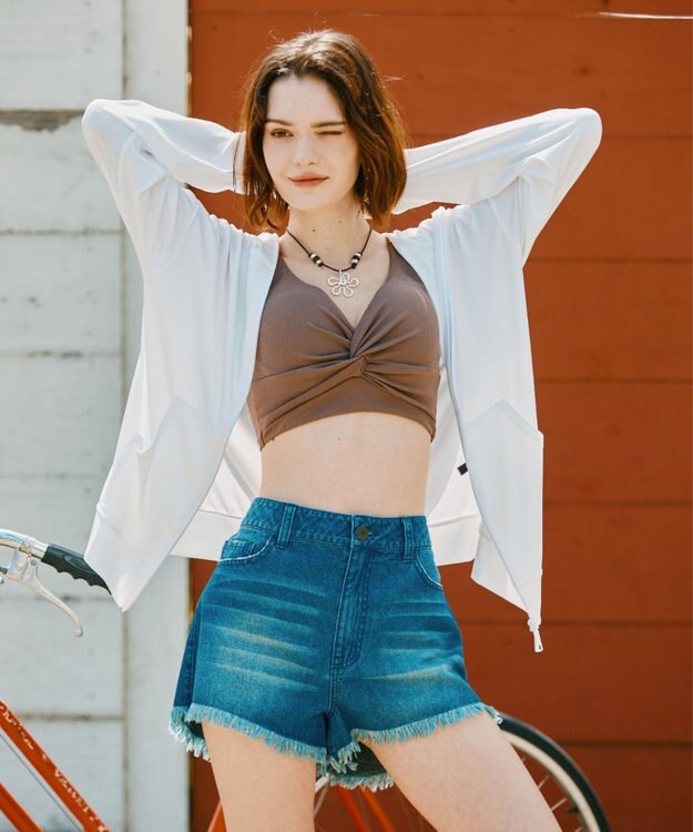 San-ai Resort（三愛水着楽園） 【UNISEX】【【UPF50＋】　ユニセックス　ラッシュパーカー　S・M・L　【San-ai Resort（サンアイリゾート）】