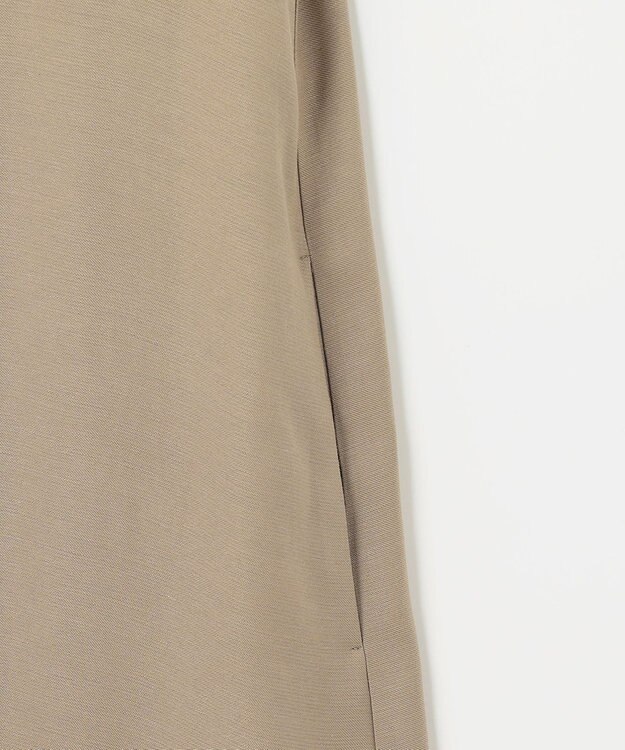 自由区 【XSサイズ~/洗える】キュプラリネンシャンタン ワンピース ベージュ系