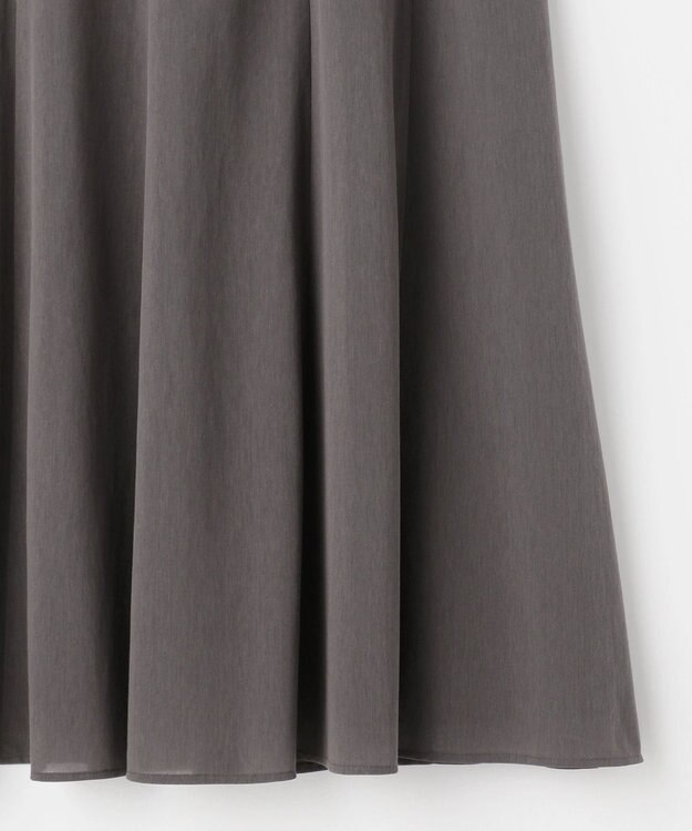 J.PRESS LADIES L 【洗える】シアートリコット フレアー スカート グレー系