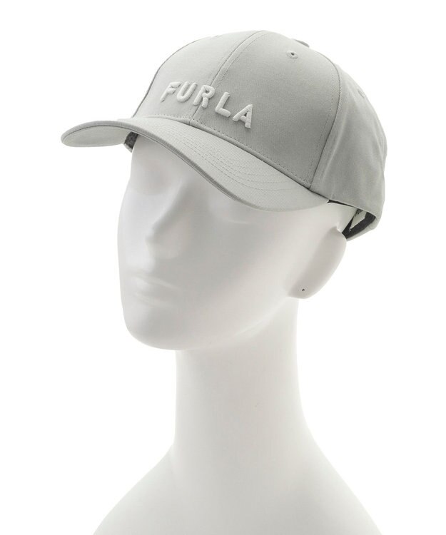 MOONBAT FURLA(フルラ) 立体刺繍ロゴキャップ グレー