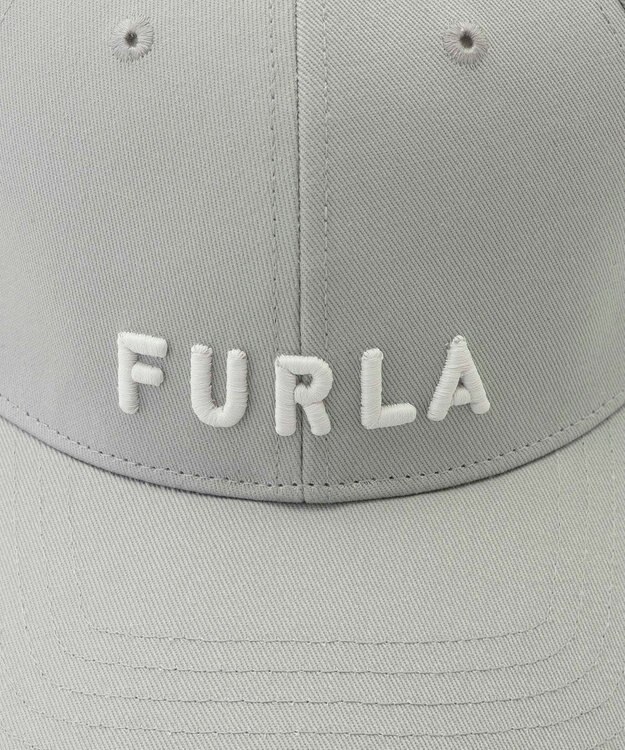 MOONBAT FURLA(フルラ) 立体刺繍ロゴキャップ グレー