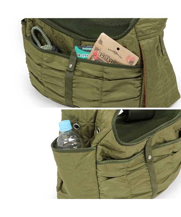 PET PARADISE ペットパラダイス  スリング キャリーバッグ 《キルトギャザー》 超小型犬 約1.5～4kg -