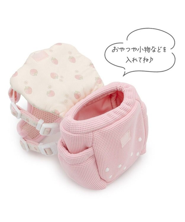 PET PARADISE ペットパラダイス リュックハーネス 《花苺》 Ｓ ピンク