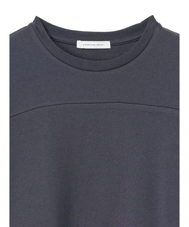 AMERICAN HOLIC ミニ裏毛ポンチョチュニック1 Charcoal Gray