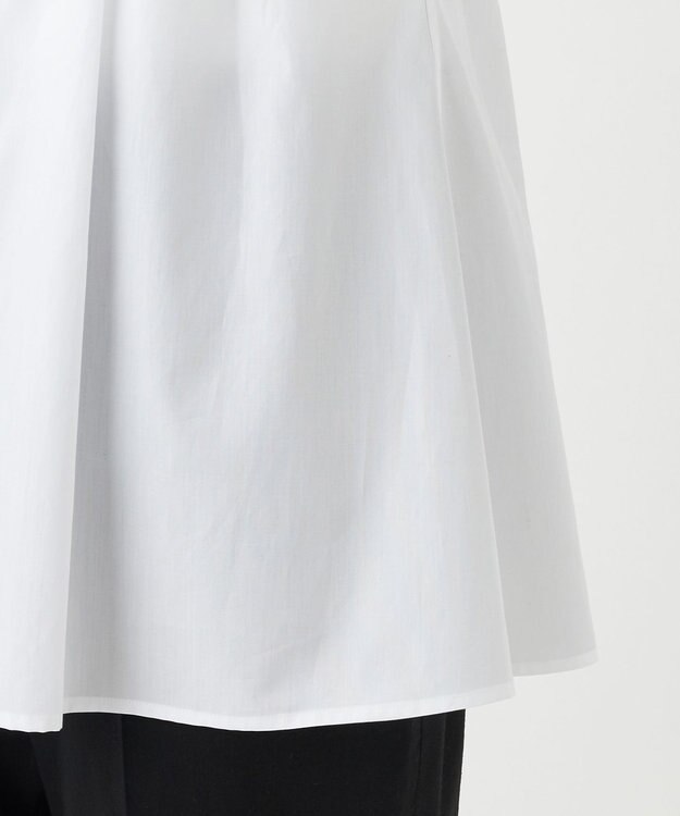 23区 L 【R(アール)】THOMAS MASON フリル ノースリーブブラウス ホワイト系