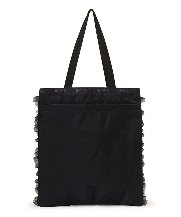 LeSportsac RUFFLE LG EMERALD TOTE/ブラックレースラッフル ブラックレースラッフル